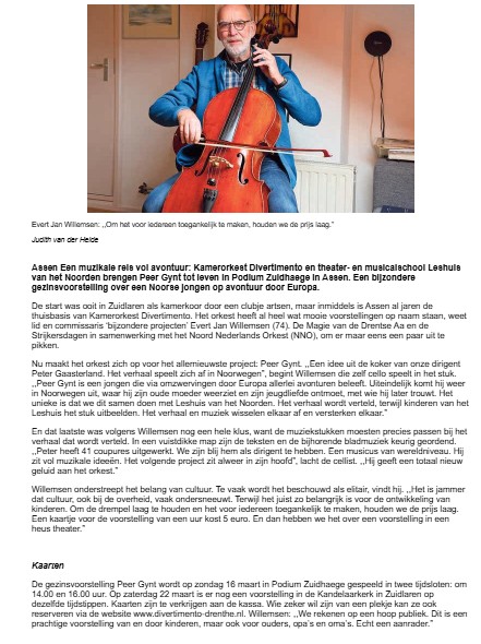 Artikel Peer Gynt Asser courant